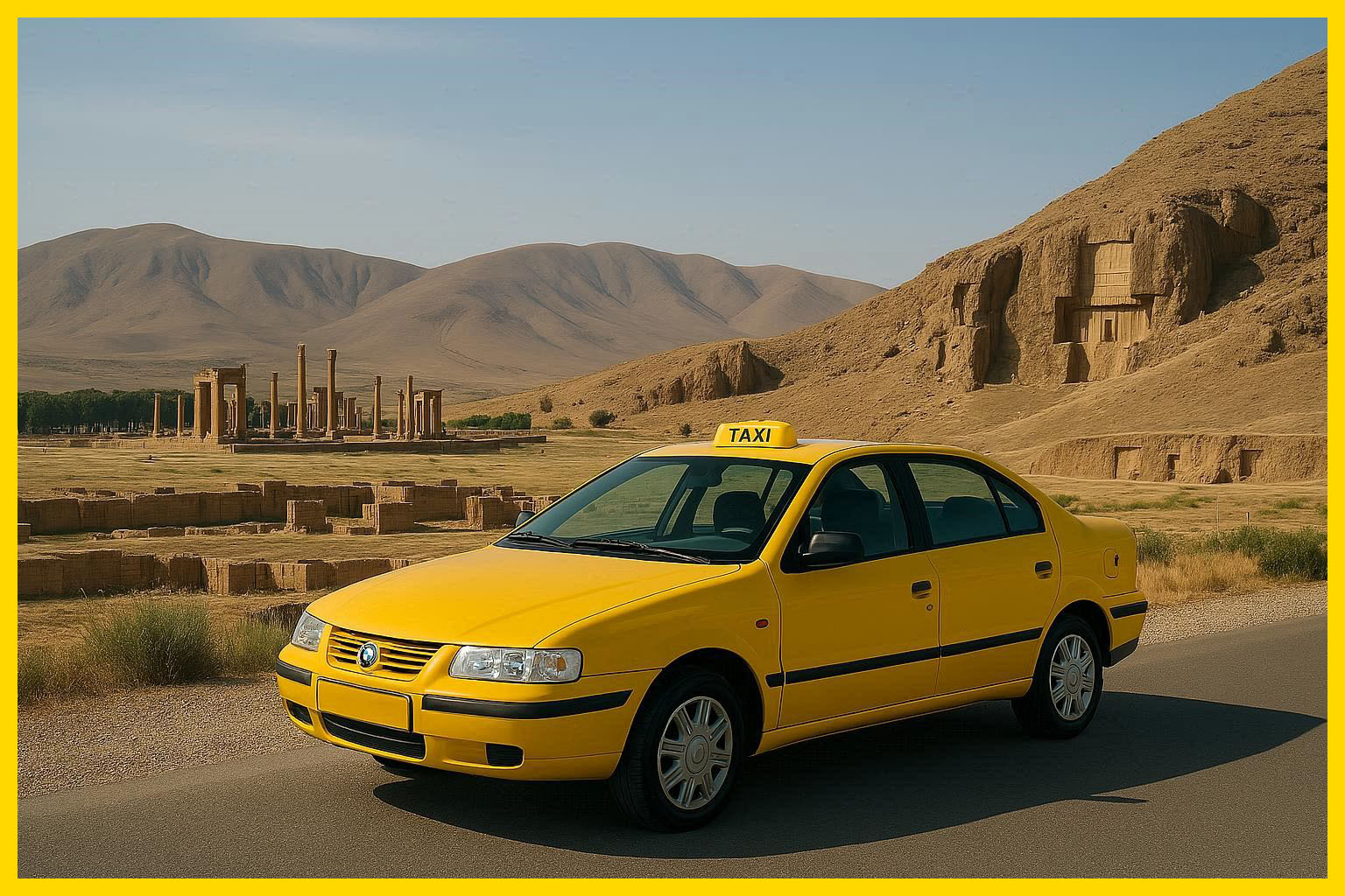 Persepolis Taxi Transfer from Shiraz to Yazd